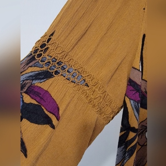 Free People Boho Floral Oversize  Pullover Tunic Dress/ Blouse - Picture 13 of 14